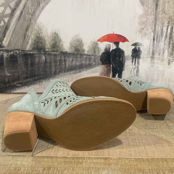 Frye Allister Leather Bootie Pale Jade 7 - Picture 8 of 16